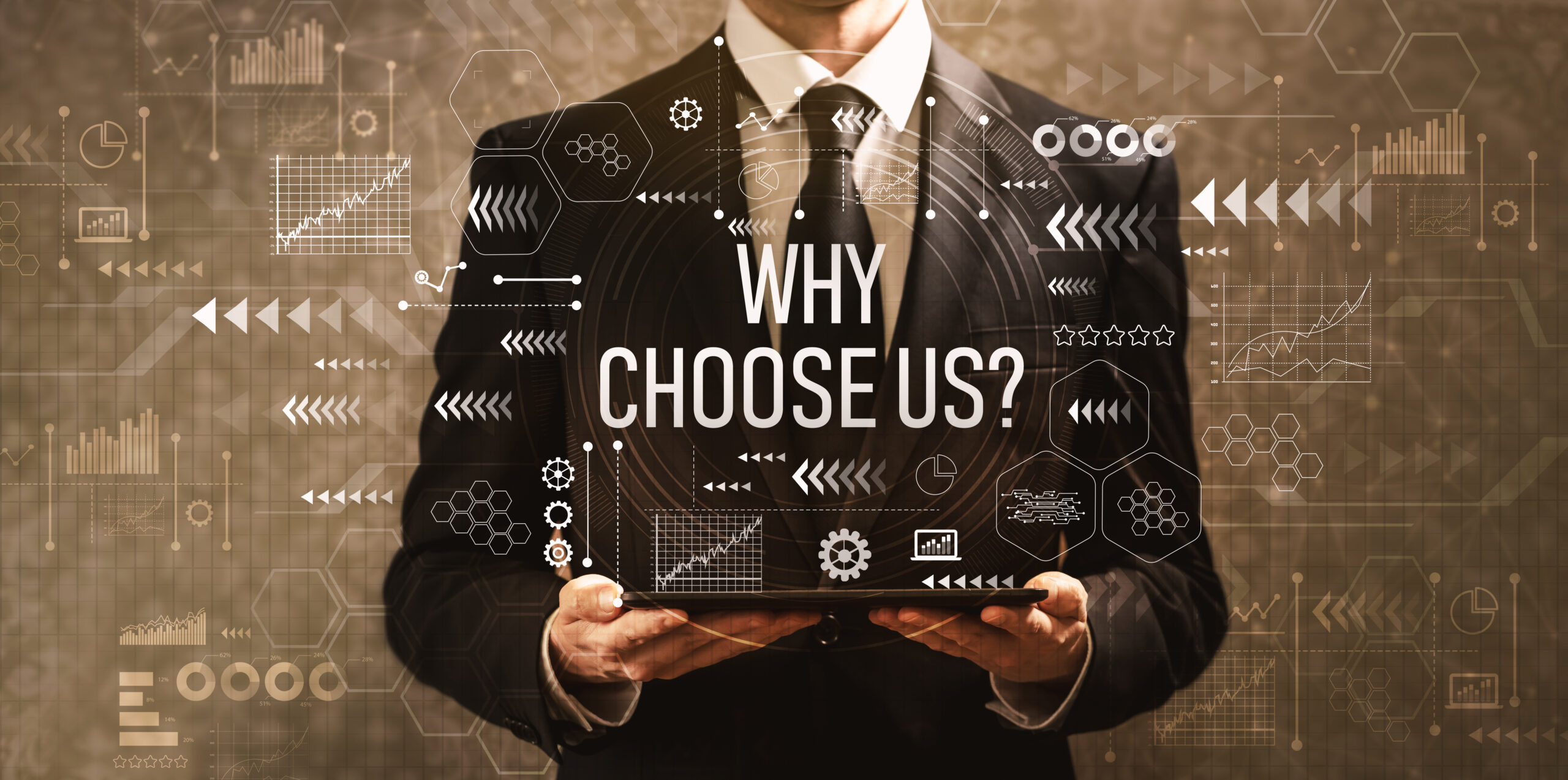 Why,Choose,Us,With,Businessman,Holding,A,Tablet,Computer,On